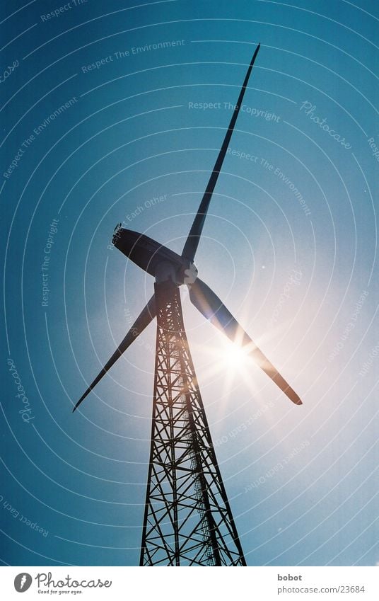 Windvampir Windkraftanlage Elektrizität Elektrisches Gerät Technik & Technologie Energiewirtschaft Sonne Strommast Windeneregie regenerativ