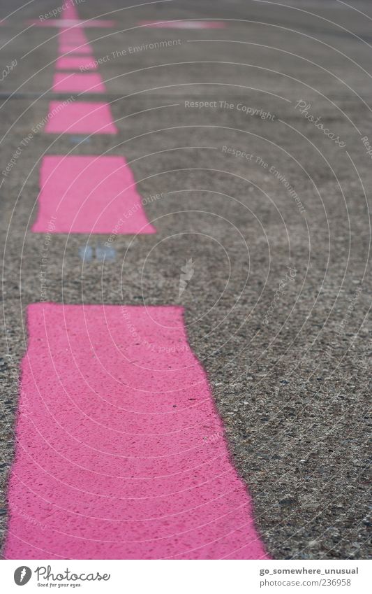 Rosa bis zum Horizont Deutschland Europa Menschenleer Flughafen Luftverkehr Landebahn eckig fest glänzend verrückt trocken rosa achtsam Idee Inspiration