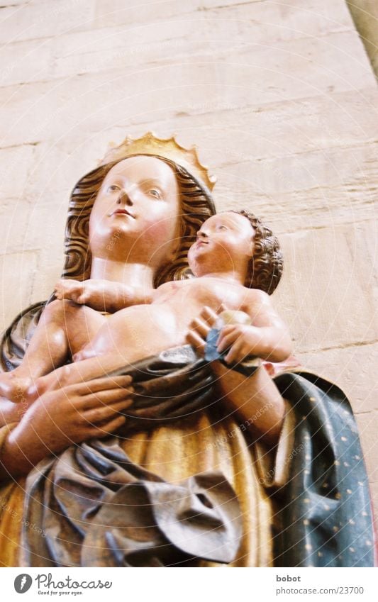 Maria III Jesus Christus Kind Christentum Statue heilig Religion & Glaube historisch Bild