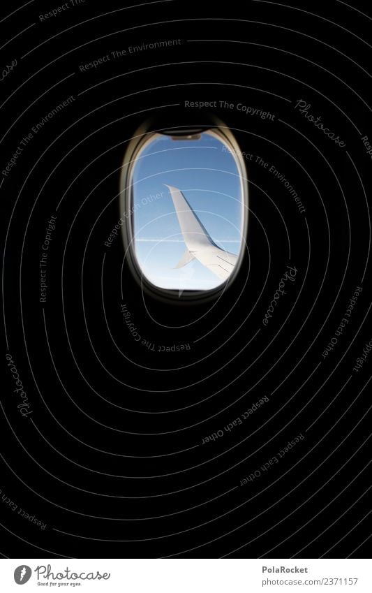 #AS# SkyWindow Maschine Abenteuer Bewegung Flugzeug Himmel fliegen Flügel Ferien & Urlaub & Reisen Urlaubsfoto Flugangst Fenster Wolken Reisefotografie Glück
