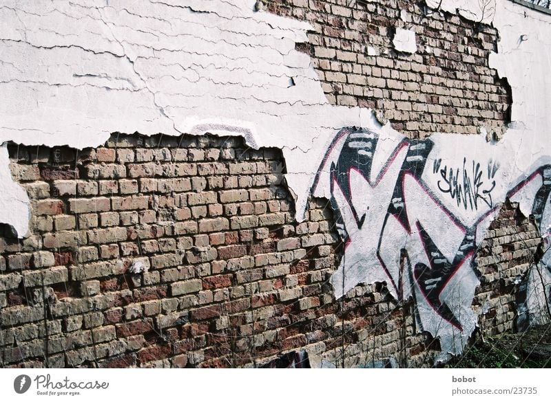 Schwindende Kunst Farbdose Wand Mauer Backstein Durchbruch Verfall Schmiererei Freizeit & Hobby Graffiti Grafitti Graffity wie auch immer whoiscocoon