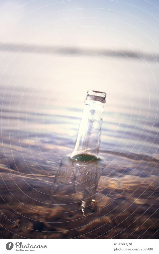 Fünfzehn Mann auf des... Kunst Abenteuer ästhetisch Flasche Flaschenpost Pfandflasche Wasser Im Wasser treiben Umweltverschmutzung mystisch geheimnisvoll