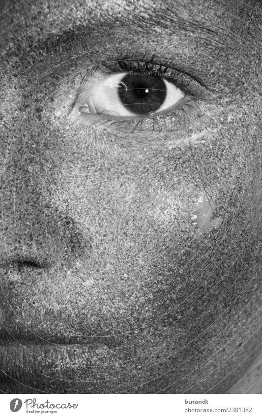 Reptiloid I Körperpflege Haut Gesicht Schminke Gesundheit Behandlung androgyn Junge Frau Jugendliche Auge 1 Mensch 13-18 Jahre Gemälde glänzend außergewöhnlich