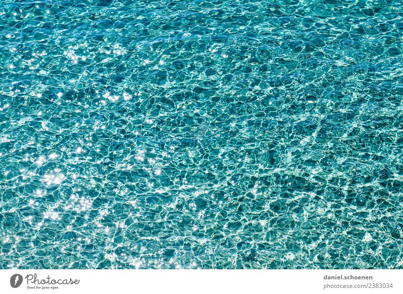 Mittelmeer 1 Schwimmen & Baden Ferien & Urlaub & Reisen Sommer Meer Wellen Wasser Flüssigkeit glänzend maritim blau türkis rein abstrakt mehrfarbig Menschenleer