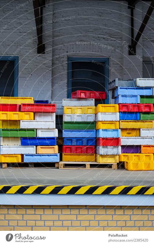 #S# Box Parade Kasten Arbeit & Erwerbstätigkeit mehrfarbig viele Kiste sortieren Güterverkehr & Logistik Lager Hafen Lagerhaus Lagerhalle Ordnung chaotisch