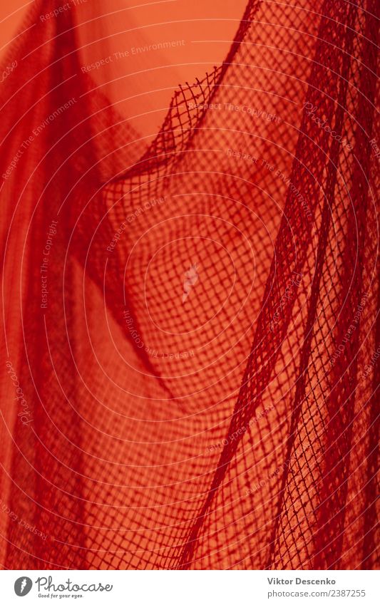 Netz im roten Licht Design Dekoration & Verzierung Musik Technik & Technologie Kunst Gebäude PKW Metall Stahl Unendlichkeit modern rosa schwarz Sicherheit Farbe