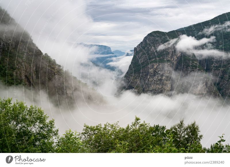 Norwegen Ferien & Urlaub & Reisen Tourismus Ausflug Abenteuer Ferne Freiheit Berge u. Gebirge wandern Umwelt Natur Landschaft Himmel Wolken Klima Wetter
