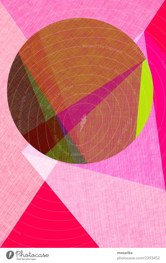 Kreisdesign - bunte Papiercollage Design Tapete Hochzeit Business Internet Kunst Linie einfach modern Sauberkeit rosa rot weiß Farbe Kreativität Werbung