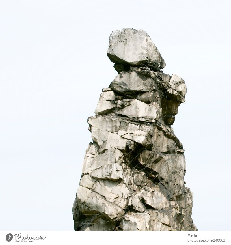 Steinbeißer Umwelt Natur Felsen stehen fest natürlich bizarr Harz Farbfoto Außenaufnahme Menschenleer Textfreiraum links Tag außergewöhnlich Naturphänomene