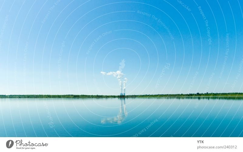 Mirrored Pollution! Technik & Technologie Wissenschaften Fortschritt Zukunft Energiewirtschaft Kohlekraftwerk Industrie Umwelt Urelemente Wasser