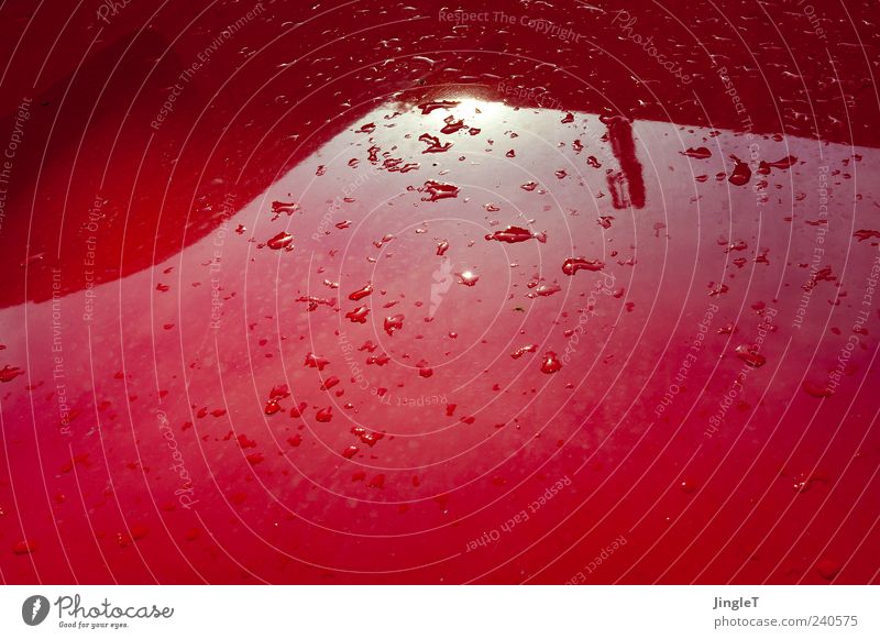 red [Usertreffen Köln] Verkehr Verkehrsmittel Fahrzeug PKW rot Reflexion & Spiegelung Farbfoto Außenaufnahme Menschenleer Textfreiraum links Textfreiraum rechts