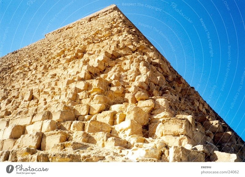 Nahaufnahme Pyramide Ägypten Gizeh Kairo Pharaonen historisch Stein