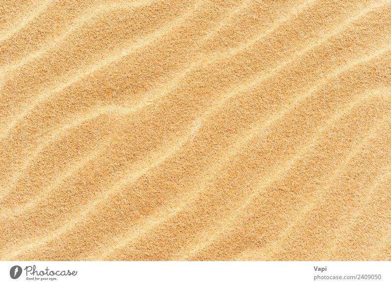Sandstruktur am Strand Design Sommer Meer Tapete Natur Sonnenlicht Wärme Dürre Küste Wüste natürlich Sauberkeit braun gelb gold orange Konsistenz Hintergrund