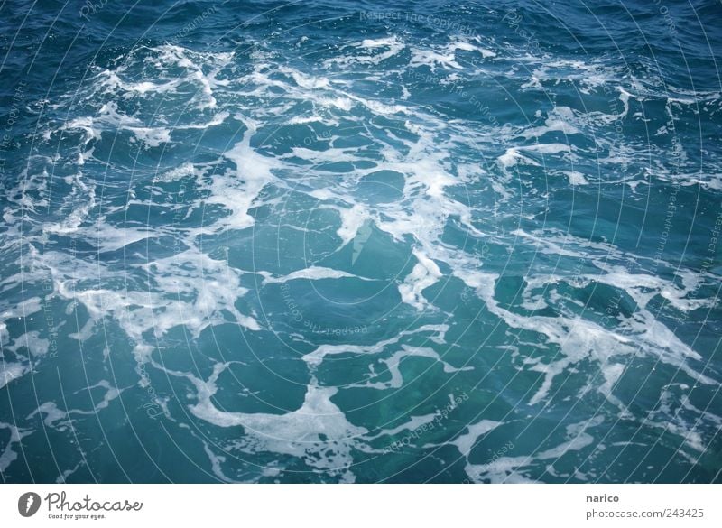 oper water Wasser Sommer Schönes Wetter Wellen Küste Meer Atlantik blau weiß Schaum Rauschen Wellengang sprudelnd Teneriffa Spanien Farbfoto Außenaufnahme Tag