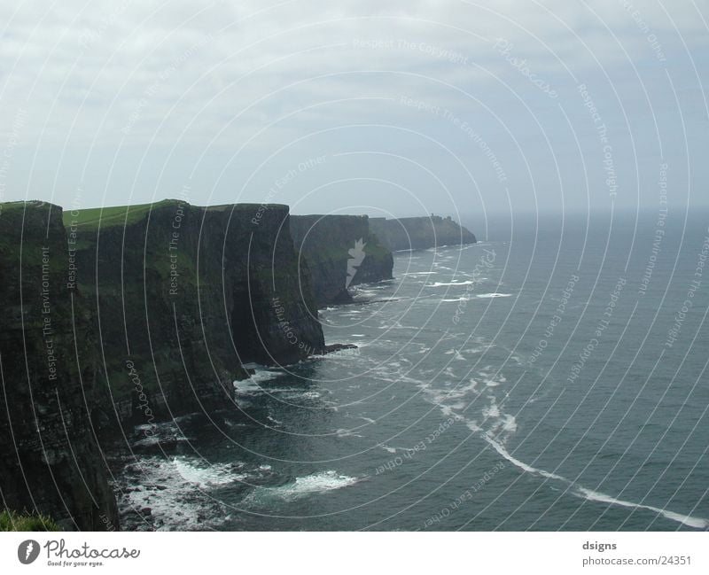 Cliffs Klippe Strand Meer Europa Republik Irland Felsen Aussicht