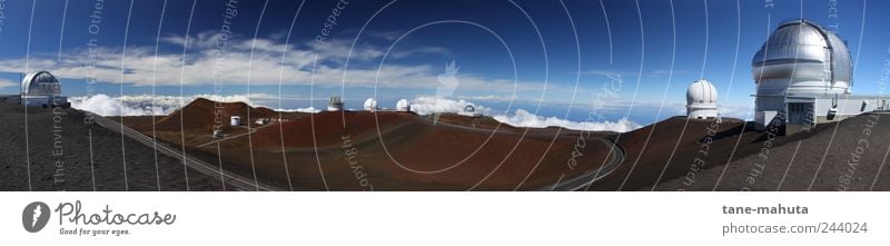 Observatorien auf dem Mauna Kea (Big Island, Hawaii) - Panorama Astronomie Wissenschaften Fortschritt Zukunft High-Tech Raumfahrt Observatorium Natur Himmel