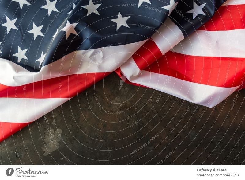 amerikanische Flagge Freiheit Wind Streifen Fahne blau rot weiß Selbstständigkeit Amerikaner Hintergrund Land Demokratie Juli Nation national Patriotin