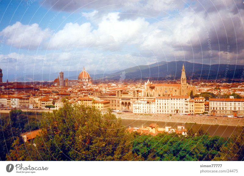 Florenz Stadt Wolken Europa Silhouette Himmel