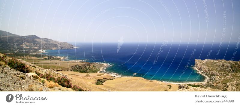 Panorama Deluxe* Erholung Ferien & Urlaub & Reisen Ausflug Ferne Freiheit Sommerurlaub Strand Meer Insel Wellen Natur Landschaft Wolkenloser Himmel