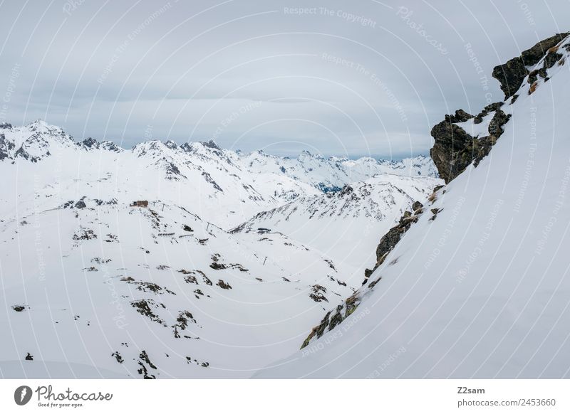 Arlberg | Tirol | Österreich Umwelt Natur Landschaft Winter Schnee Alpen Berge u. Gebirge Schneebedeckte Gipfel ästhetisch frisch gigantisch kalt nachhaltig