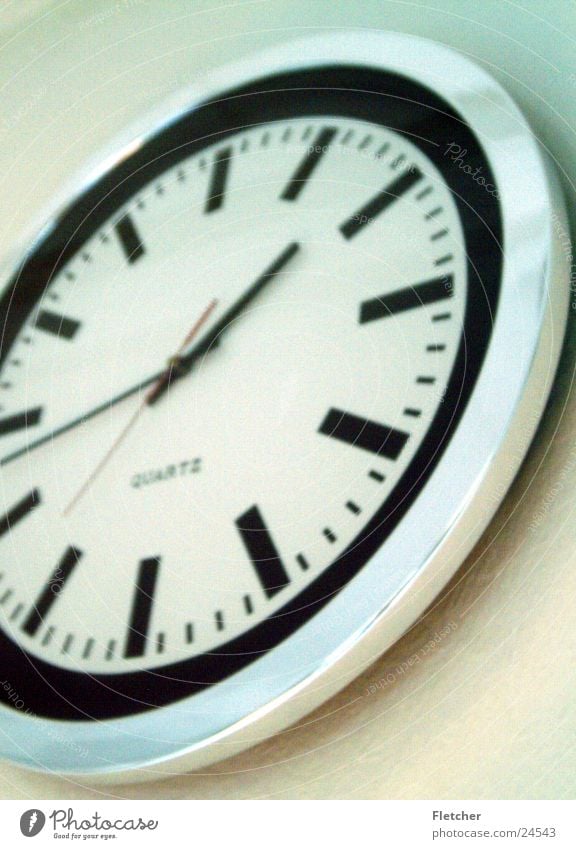 Uhr Zeit rund Feierabend Vergänglichkeit analog Elektrisches Gerät Technik & Technologie Uhrenzeiger Zeitmessung