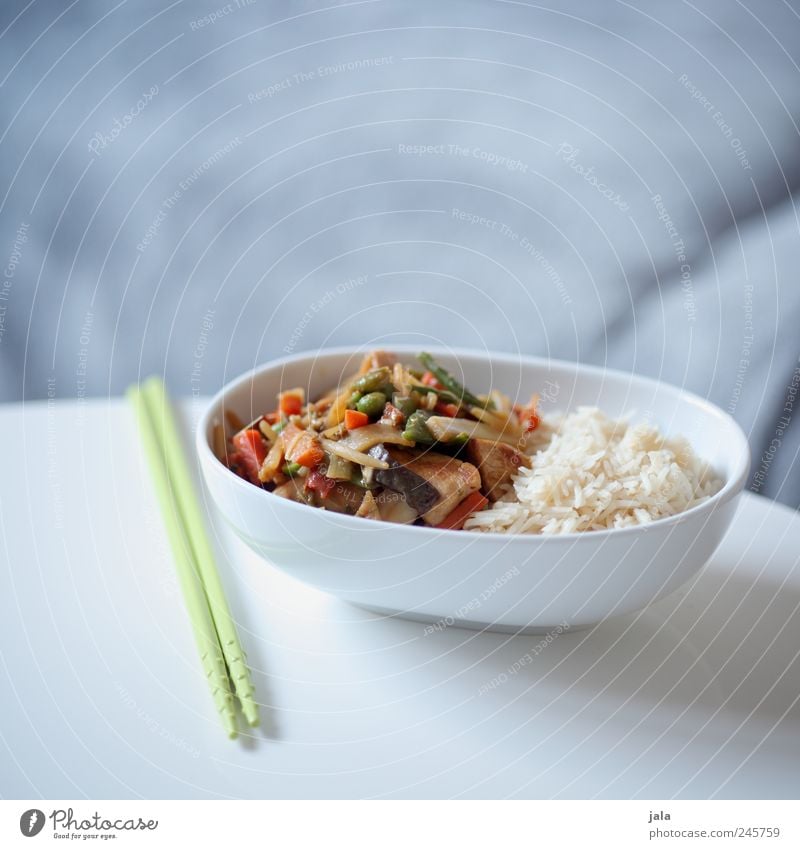 thai food Lebensmittel Gemüse Reis Ernährung Mittagessen Bioprodukte Vegetarische Ernährung Asiatische Küche Schalen & Schüsseln Besteck lecker Appetit & Hunger