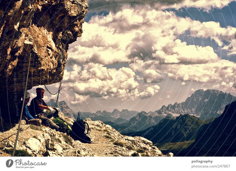 ...bei den sieben Zwergen... Ausflug Abenteuer Ferne Freiheit Sommerurlaub Sport Klettern Bergsteigen Mensch maskulin Freundschaft Erwachsene 2 Landschaft