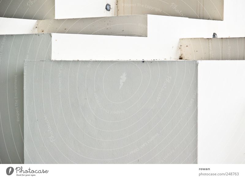 kubisch Bauwerk Architektur Mauer Wand Treppe weiß Würfel abstrakt Muster Stapel Monochrom Detailaufnahme Strukturen & Formen Farbfoto Außenaufnahme