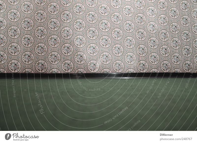 60er Jahre Häusliches Leben Renovieren einrichten Dekoration & Verzierung Tapete Zeichen braun grün Ordnungsliebe Reinlichkeit Sauberkeit Reinheit Design Kunst