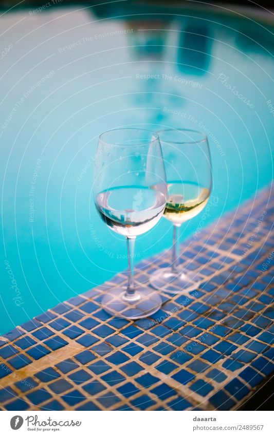 Flitterwochen genießen Getränk Erfrischungsgetränk Alkohol Wein Sekt Prosecco Champagner Glas Stil Freude Leben harmonisch Freizeit & Hobby
