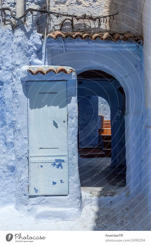 Chaouen die blaue Stadt Marokko kaufen Ferien & Urlaub & Reisen Tourismus Dorf Kleinstadt Stadtzentrum Gebäude Architektur alt Chechaouen maroc Medina Kasbah