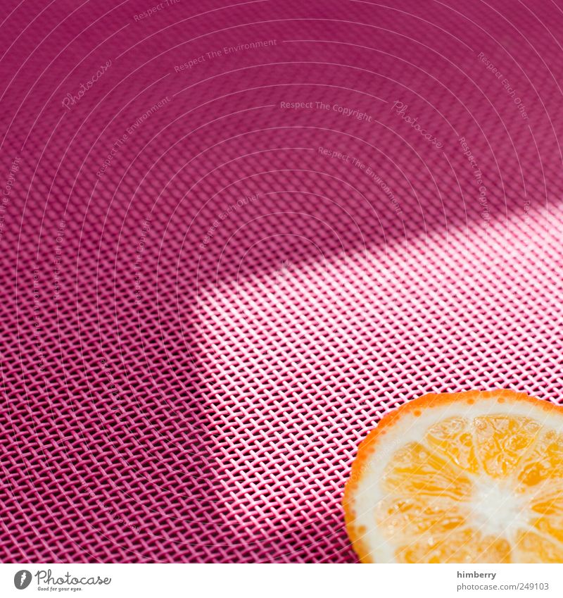 orange slice Lebensmittel Frucht Ernährung Limonade Saft Lifestyle Stil Design Kur Spa Dampfbad Kunst Neue Medien frisch einzigartig rosa Vitamin Scheibe