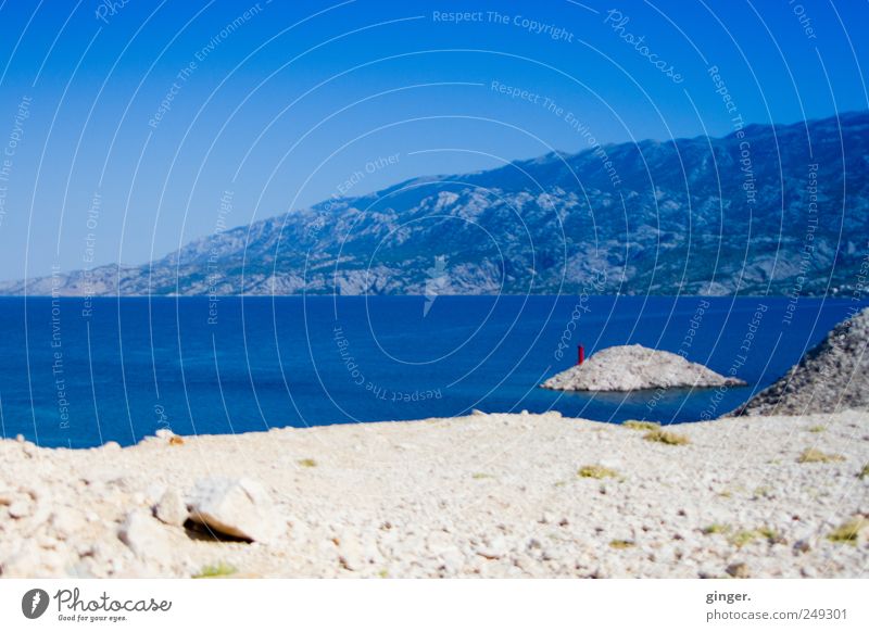 Dovidenja Hrvatska Ferien & Urlaub & Reisen Tourismus Sommer Sommerurlaub Strand Meer Insel Wellen Berge u. Gebirge blau beige Leuchtturm Velebit-Gebirge
