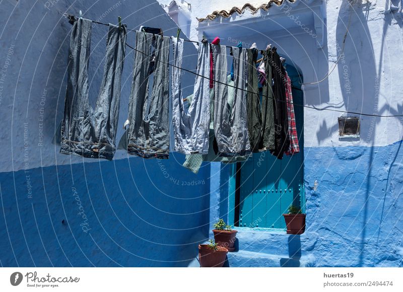 Chaouen, die blaue Stadt Marokkos. kaufen Ferien & Urlaub & Reisen Tourismus Dorf Kleinstadt Stadtzentrum Gebäude Architektur alt Chechaouen maroc Medina Kasbah