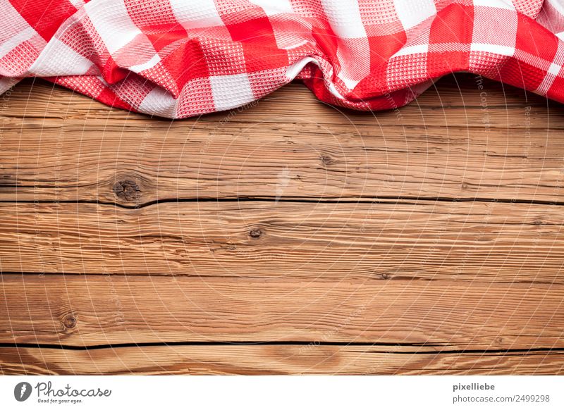Tischlein deck dich rot kariert Häusliches Leben Wohnung Dekoration & Verzierung Möbel Schreibtisch Küche Restaurant Essen trinken Oktoberfest alt rustikal Holz