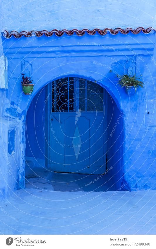 Chaouen die blaue Stadt kaufen Ferien & Urlaub & Reisen Tourismus Dorf Kleinstadt Stadtzentrum Gebäude Architektur alt Chechaouen Marokko maroc Medina Kasbah