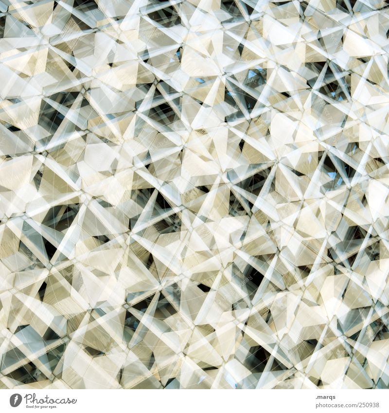 Origami Stil Design Fassade Ornament Linie außergewöhnlich hell trendy einzigartig modern viele weiß Ordnung Perspektive Surrealismus Zukunft Farbfoto