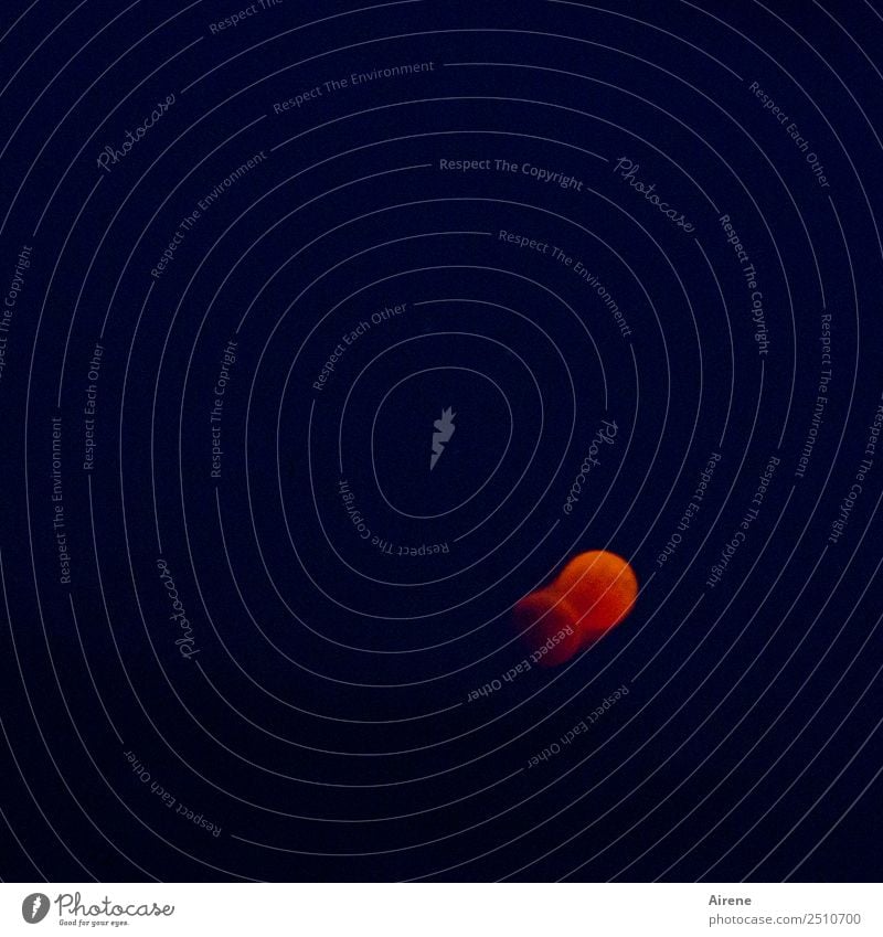 Geschwindigkeit | sichtbar gemacht Nachthimmel Mond Mondfinsternis Vollmond drehen leuchten außergewöhnlich groß oben rund orange rot Überraschung verstört