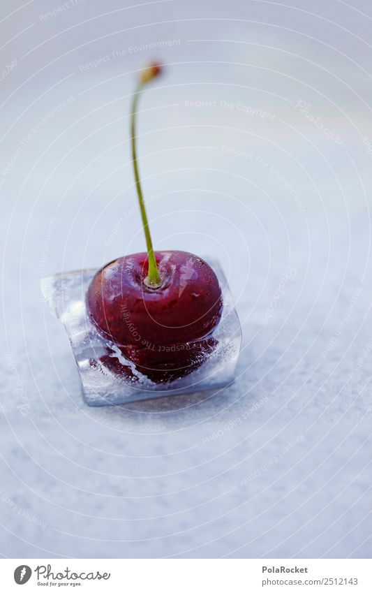 #A# Ice Ice Cherry Kunst ästhetisch Kirsche gefroren Eis Speiseeis Sommer Cocktail Sommerurlaub sommerlich Sommertag Eiswürfel Sommerabend Party Partyservice
