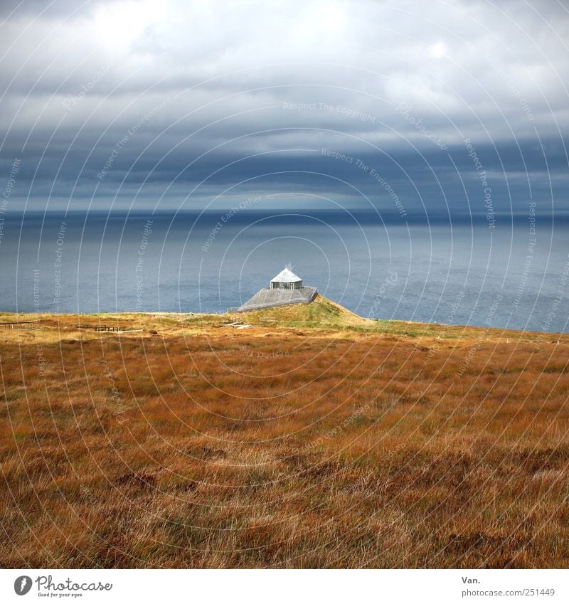Céide Fields ruhig Ferien & Urlaub & Reisen Ausflug wandern Natur Landschaft Luft Wasser Himmel Wolken Gras Wildpflanze Küste Meer Atlantik Republik Irland