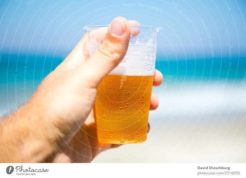 All inclusive Getränk Erfrischungsgetränk Alkohol Bier Ferien & Urlaub & Reisen Tourismus Ferne Kreuzfahrt Sommerurlaub Sonnenbad Strand Meer Insel Wellen