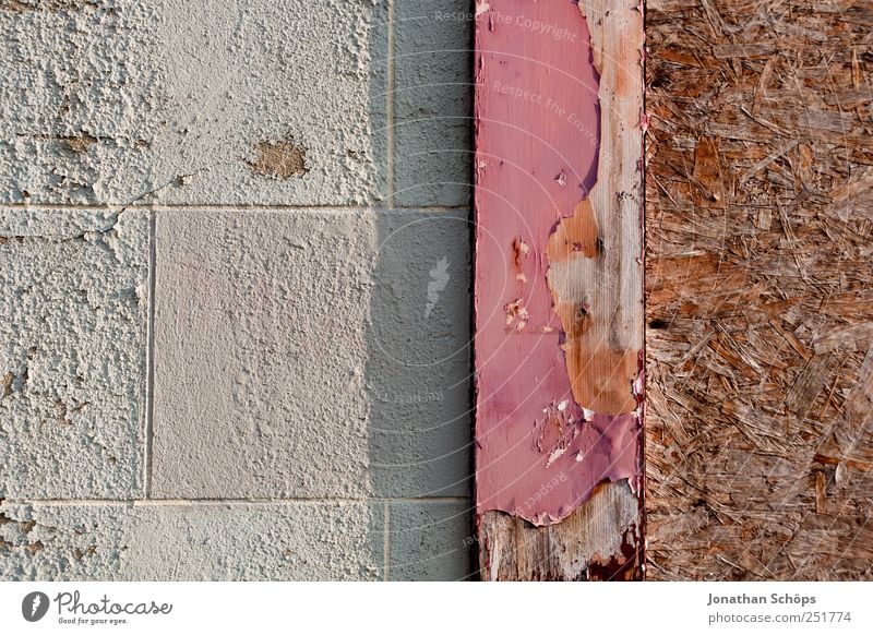 Mauermuster Haus Wand braun grau rosa weiß Mauerstein Stein Holz Holzwand Holzplatte Holzbrett Strukturen & Formen Oberflächenstruktur flach gerade Geometrie