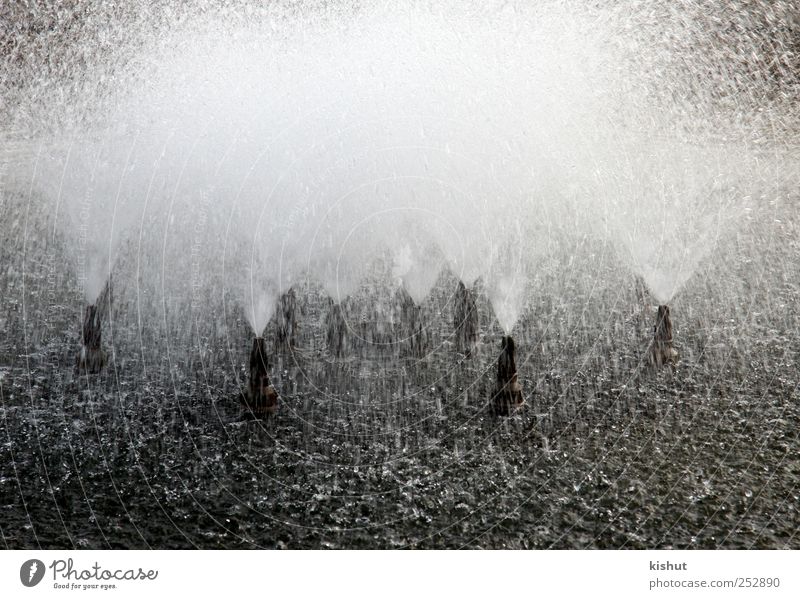 erfrischend Wasser nass natürlich Durst Design Kunst Perspektive rein Erfrischung Urelemente Energie funkelnd Schwarzweißfoto Außenaufnahme abstrakt