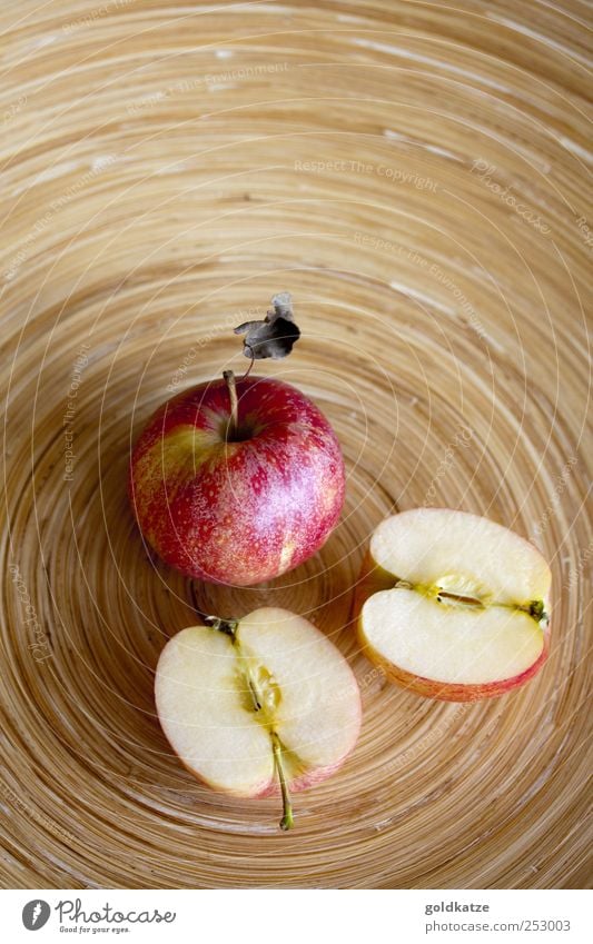 apfelteller Lebensmittel Frucht Apfel Ernährung Bioprodukte Vegetarische Ernährung Schalen & Schüsseln Gesundheit Herbst Duft lecker rund süß braun rot