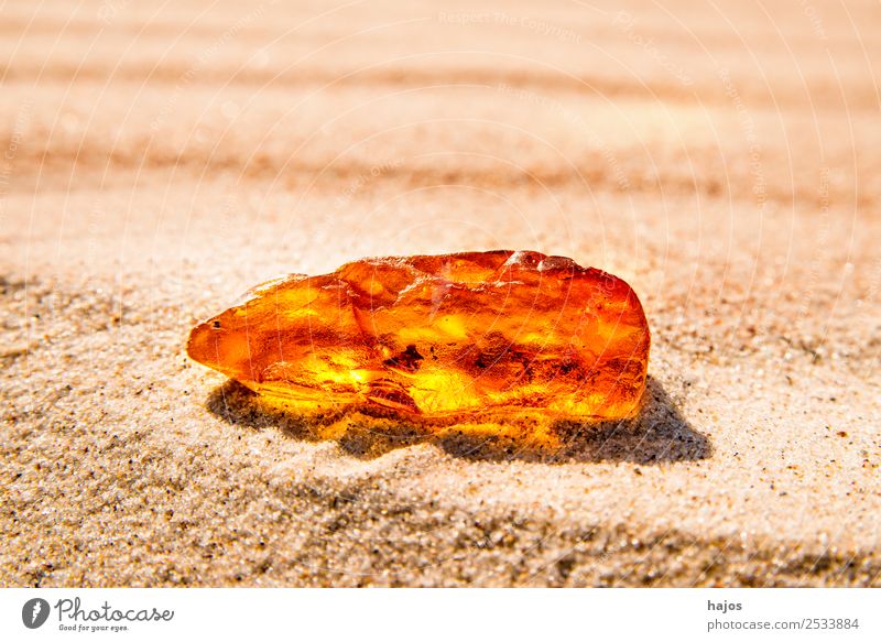 Bernstein am Ostseestrand Strand Natur Sand Ornament hell schön gelb leuchten Baumharz mystisch heilend warm Heilkunde Hildegard von Bingen Steinheilkunde