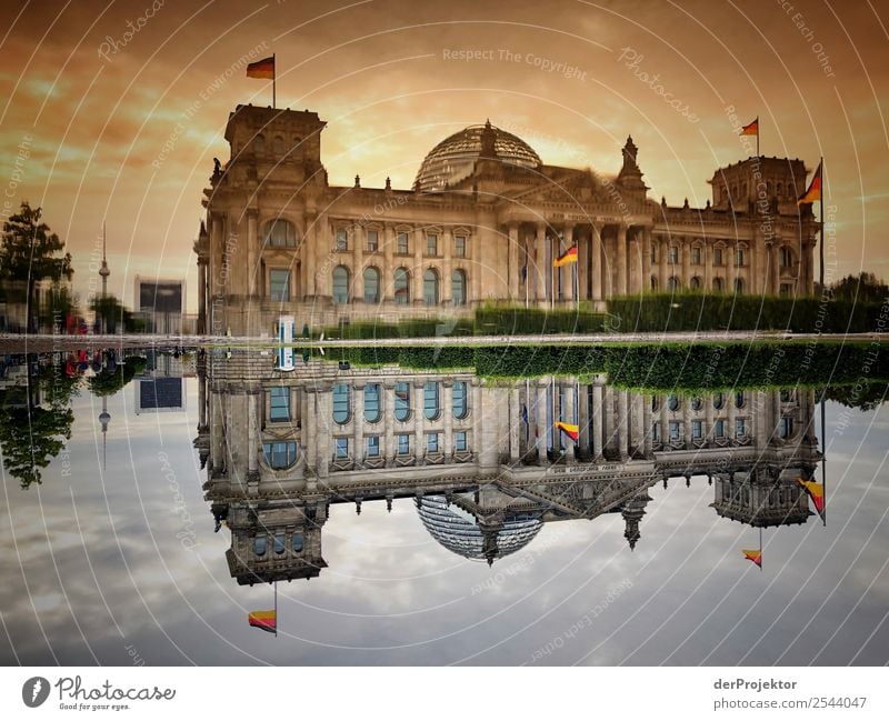 Morgens am Reichstag Ferien & Urlaub & Reisen Tourismus Ausflug Freiheit Sightseeing Städtereise Sommer Hauptstadt Sehenswürdigkeit Wahrzeichen Denkmal