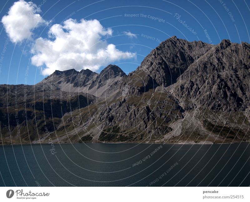ein schöner tag - die welt steht still Natur Landschaft Urelemente Himmel Wolken Sommer Schönes Wetter Alpen Berge u. Gebirge See Lebensfreude Optimismus Kraft