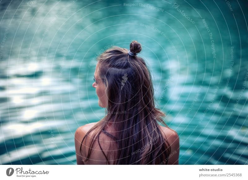 Mystisches Gewässer Wellness Leben harmonisch Wohlgefühl Zufriedenheit Sinnesorgane Erholung ruhig Meditation Spa Schwimmbad Schwimmen & Baden Sommer