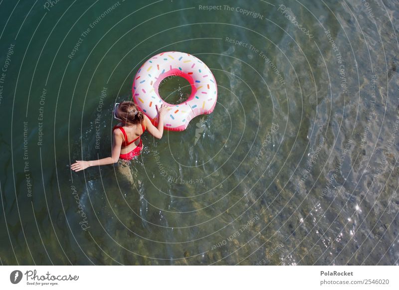 #A# Sommerreife(n) Freizeit & Hobby 1 Mensch Jugendkultur Wasser Kitsch Sommerurlaub sommerlich Sommerferien Sommertag Kiesgrube Schwimmen & Baden Bikini