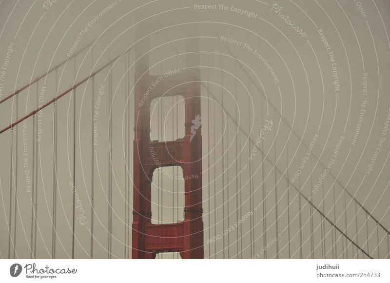 Golden Gate Bridge III Ferien & Urlaub & Reisen Ausflug Ferne Sightseeing Städtereise schlechtes Wetter Nebel San Francisco Kalifornien Nordamerika Brücke